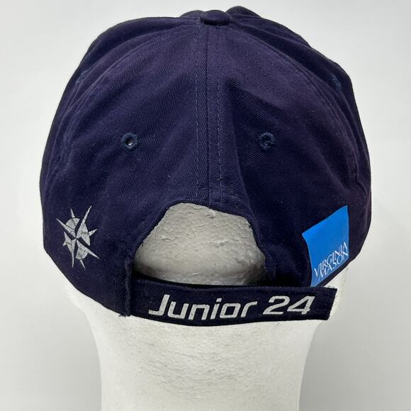 Vintage 90s Ken Griffey Jr Seattle Mariners Dad Hat Baseball Cap Blue Strapback - Picture 3 of 9